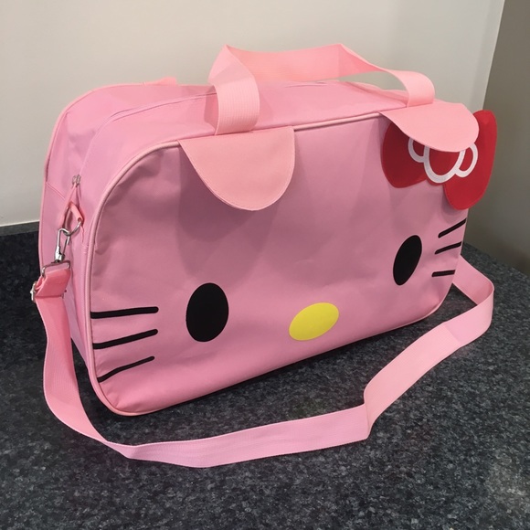 Hello Kitty Large Pink Duffle Travel Gym Bag - Picture 4 of 8